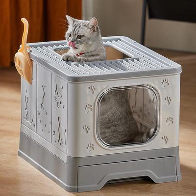 Kedi – Kediler için açık ve kapalı tuvaletler