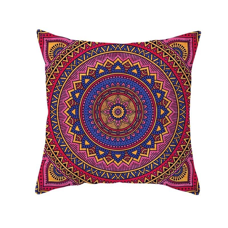 Moroccan Polyester Pillowcase 45x45cm Bohemian Hippie Sofa Cushion Cover Geometric Mancha Lo Print Home Decor