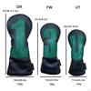 4 Pieces Golf Head Covers for Clubs PU Leather Wood Headcovers Golfer Gift