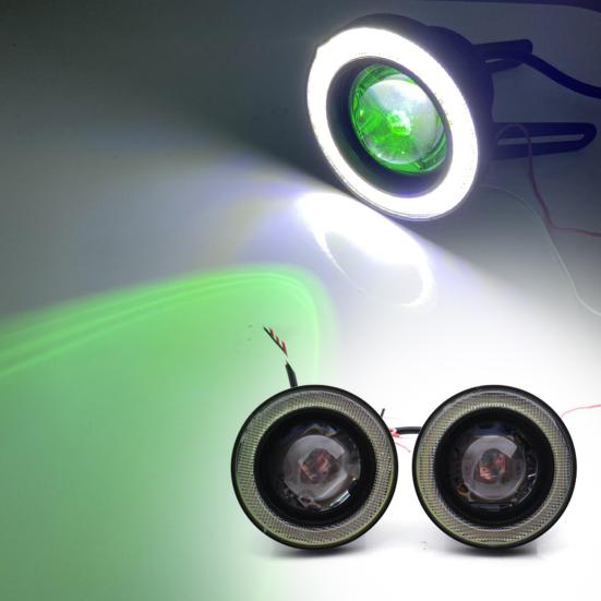 

2шт DRL 6000K-6500K Яркие пластиковые передние противотуманные фары для автомобиля