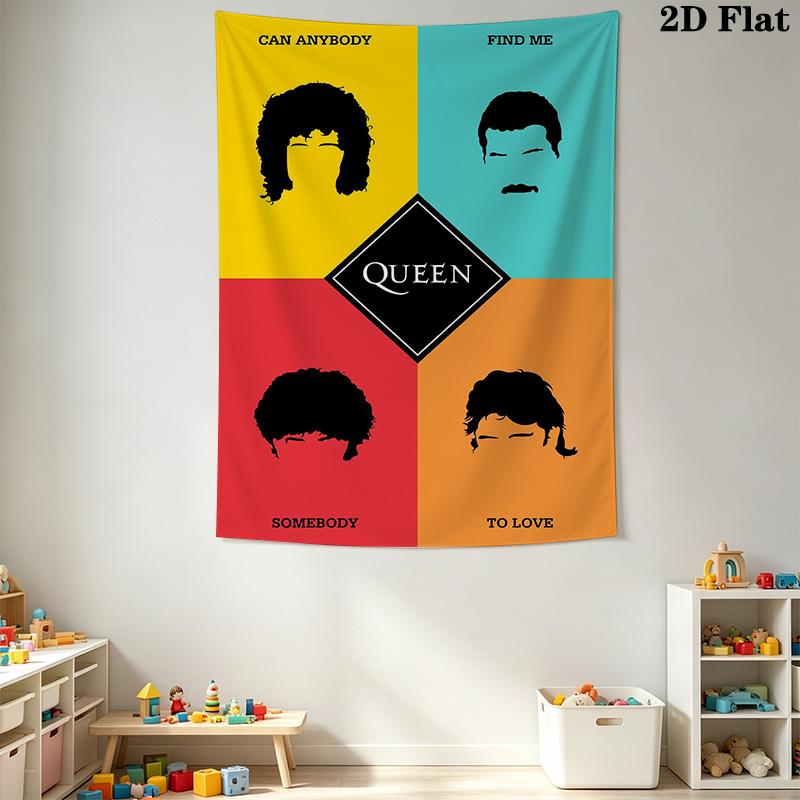 Bohemian Rhapsody Tapestry Music'S Timeless Elegy Tapestry Wallmounted Background Cloth Wall Decoration Atmospheric Background Cloth