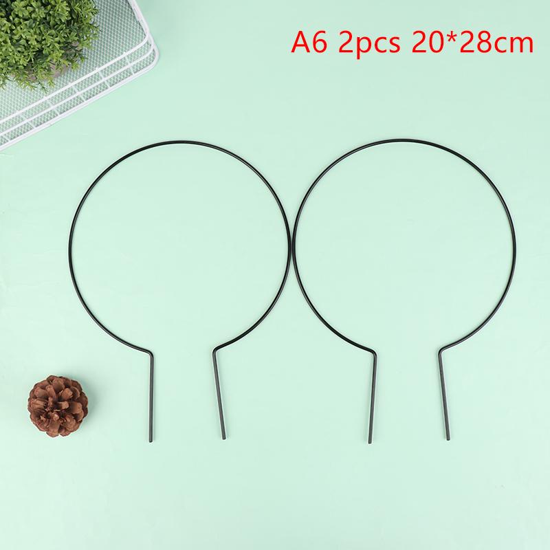 2Pcs Garden Plant Support Stake Stand Round Vine Climbing Rack Ironheart-Shaped Flower Plant Trellis Support Frame Garden Decor