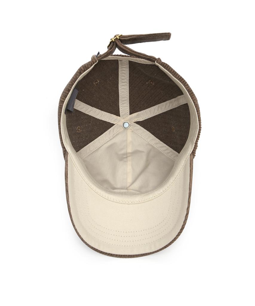 Eondeokeonteulolseutyudio Corduroy Autumn Ball Cap Ball Cap / Pigment Cd / C Brown