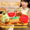 Plush Hamburger Keychain With Pp Cotton Filling For Kids And Teens