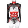 פורנו הלבשה תחתונה נשים גוף קוספליי סקסי גותי פתוח חזייה תחתוני סט תחתונים ללא מפשעת הלבשה תחתונה לוהטת ארוטית ביגוד אקזוטי תחפושות