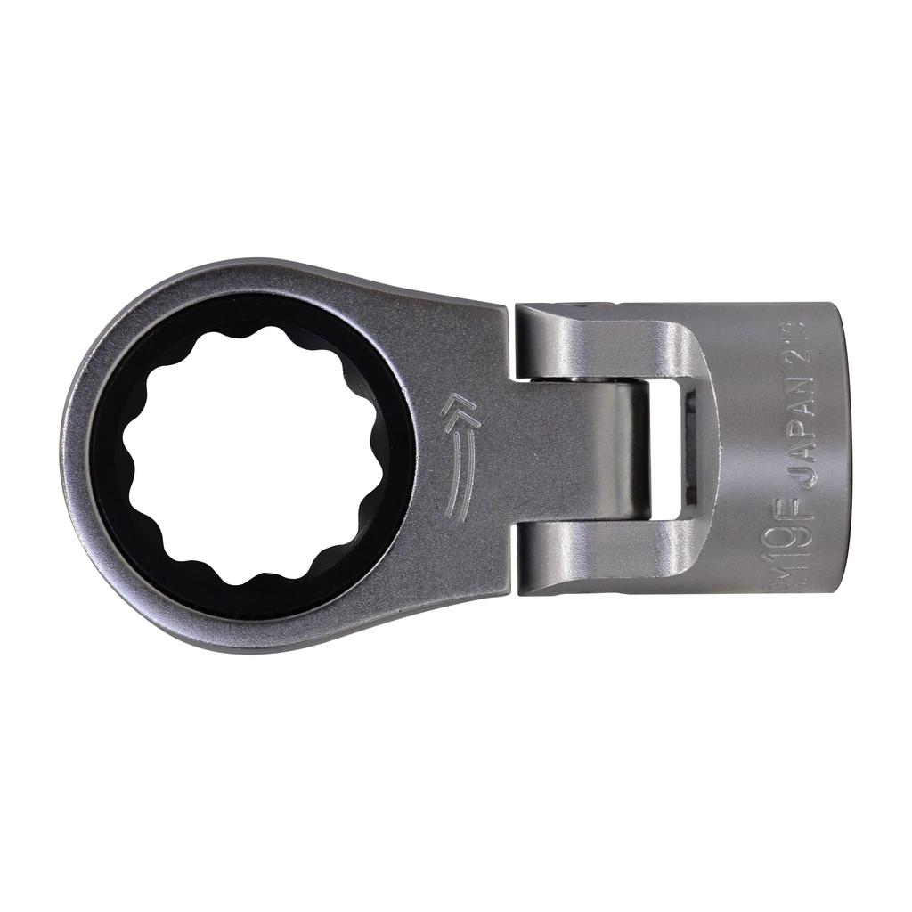 TONE Flex Ratchet Combination Socket 19mm Hex Size 3RM-19F, 9.5mm (3/8") Drive,
