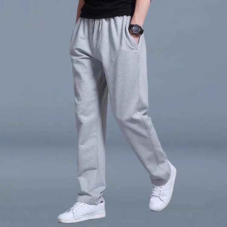 Pánské módní ležérní kalhoty Letní univerzální rovné ležérní dlouhé kalhoty Slim fit tepláky