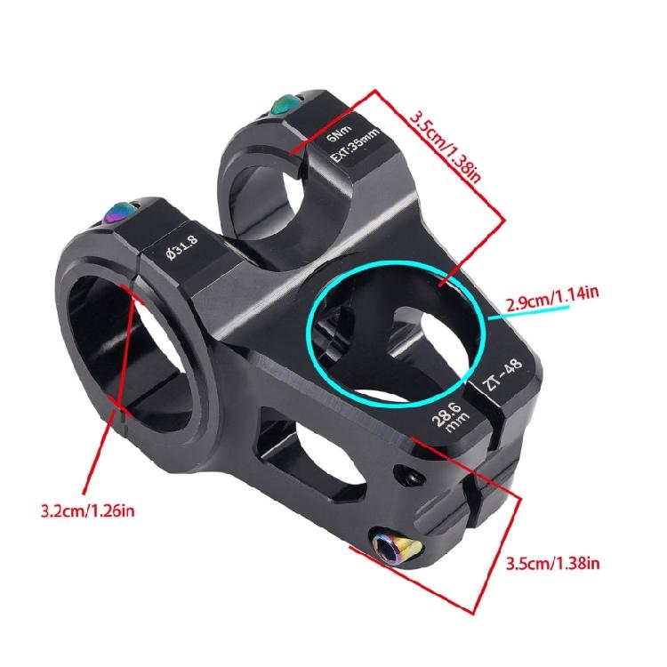 Aluminum Alloy Bicycles Short Stem Replacement High Strength Short Handlebar Stem Cycling Accessories Enduring