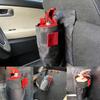 Car Trunk Fire Extinguisher Storage Bag Magic Tape Organizer Holder Pocket Universal