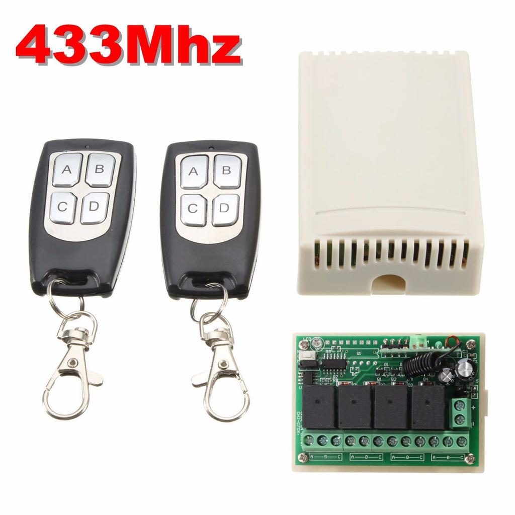 Nouveau 12 V 4CH 200 m Télécommande Sans Fil Relais Interrupteur émetteur récepteur Nouveau 12 V 4CH 200 m Télécommande Sans Fil Relais Interrupteur émetteur récepteur
