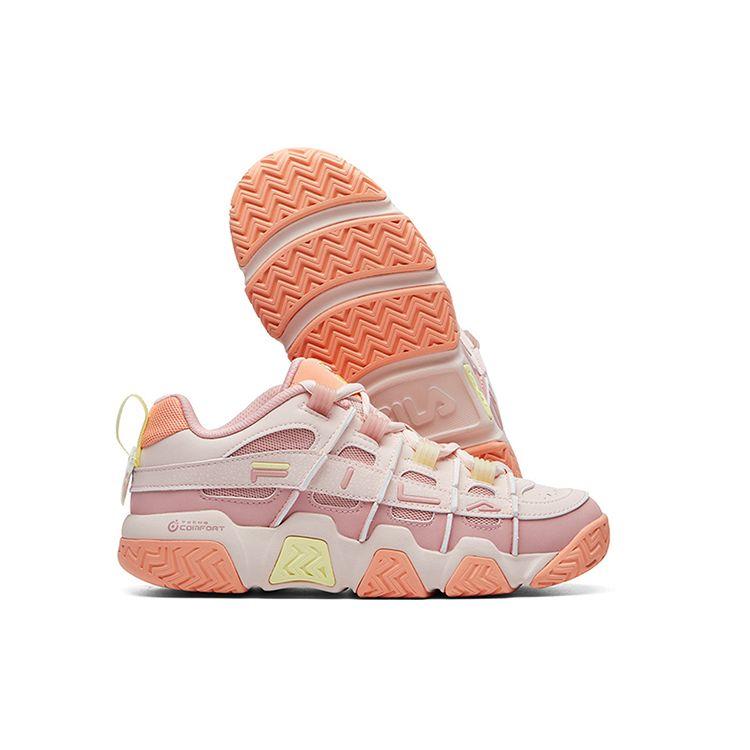 FILA Panini Fashionable Personality Versatile Low-Top Retro Basketball Shoes Women sneaker Smoky-Pink F12W111208FMA