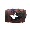 Resin Aquarium Ornaments Decorations Artificial Barrel Cave Landscaping Accessories For Fish Tank Aquarium Decoration Background