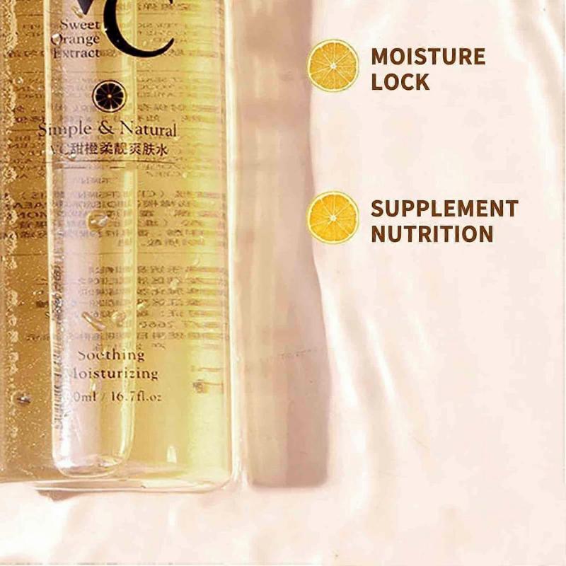 VC Toner, Face VC Skin Toner, Refreshing Hydrating Rejuvenating Skin Moisturizing Toner, Easy to Absorb, Deeply Hydrate and Enhance Skin Elasticity, 5