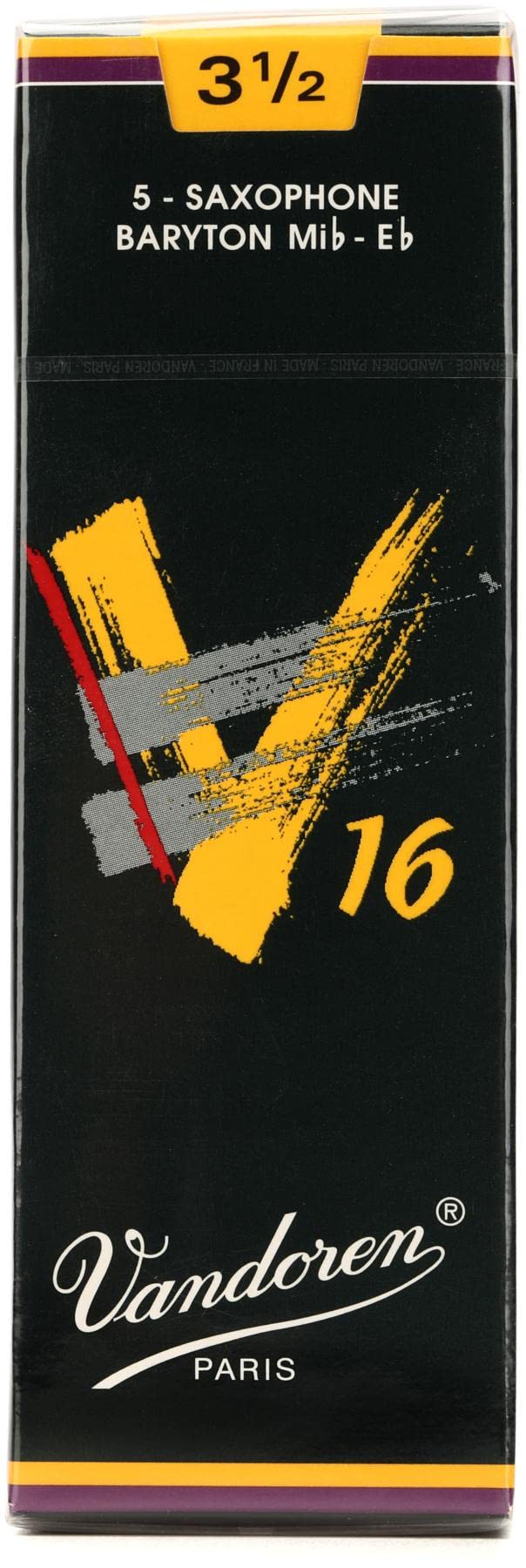 Vandoren Baritone Saxophone Reeds reeds per V16, Hardness 3-1/2 (5 pack)