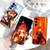 M-Mavuika G-Genshin I-Impact Pouzdro na telefon Pro Samsung S25,S24,S21,S22,S23,S30,Ultra,S20,Plus,Měkký silikonový černý kryt