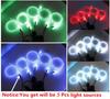 5in1 6M RGB LED Car Interior Decor Neon Strip Light APP Control Atmosphere Light