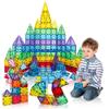 2024 Large 7.5" Magnetic Tiles Building Blocks: Educational Stained Glass Puzzle Set
