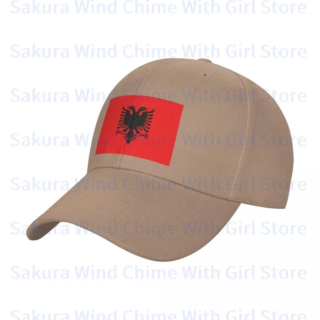 Fashion Albania Flag Baseball Cap for Unisex POLYESTER Hats Adjustable Hat Casual Truck driver Hat