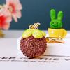 Creative Bling Rhinestone Watermelon Fine Workmanship Portable Bag Pendant Fashion Jewelry Decor Gift For Friends Bag Charm