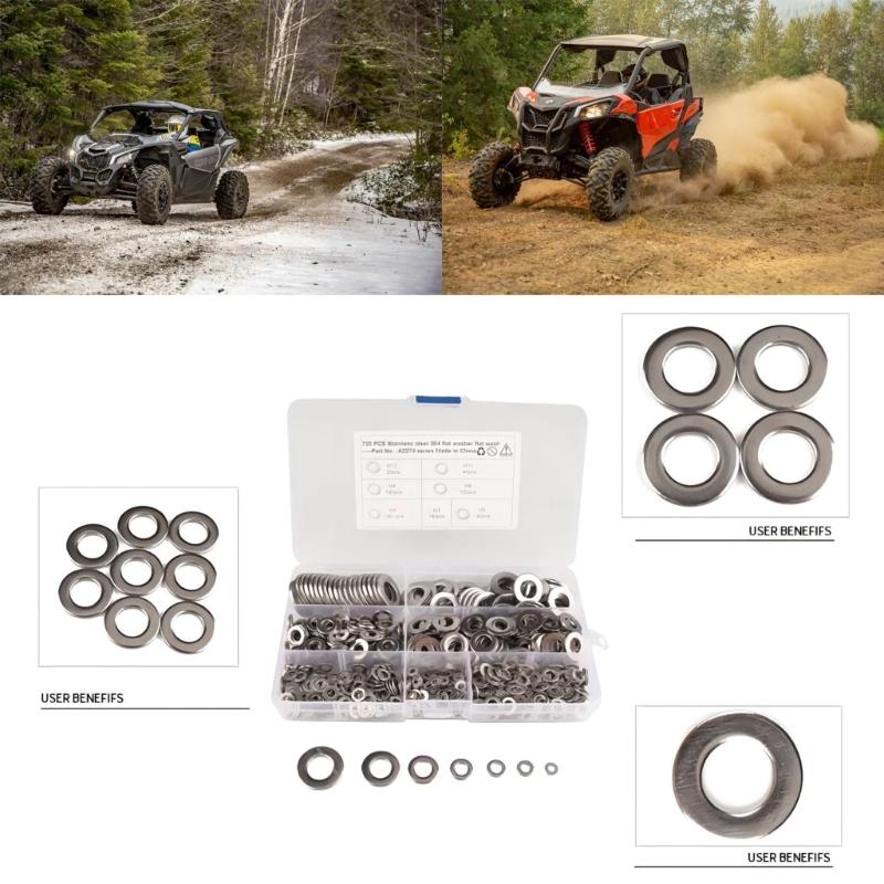 Flat Washer for Bolts 3/4/5/6/8/10/12 Solid Stainless Steel Flat Finish Metal Washer Rusts Resistant Washers