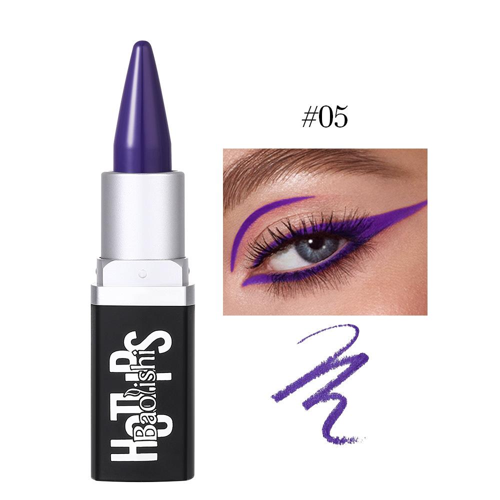 6-Color Pearlescent Eyeliner Stick Eyeshadow Stick Waterproof Non-Smudge Eyeliner Cream Quick Dry Long Lasting Eyeliner Pen Eyeshadow