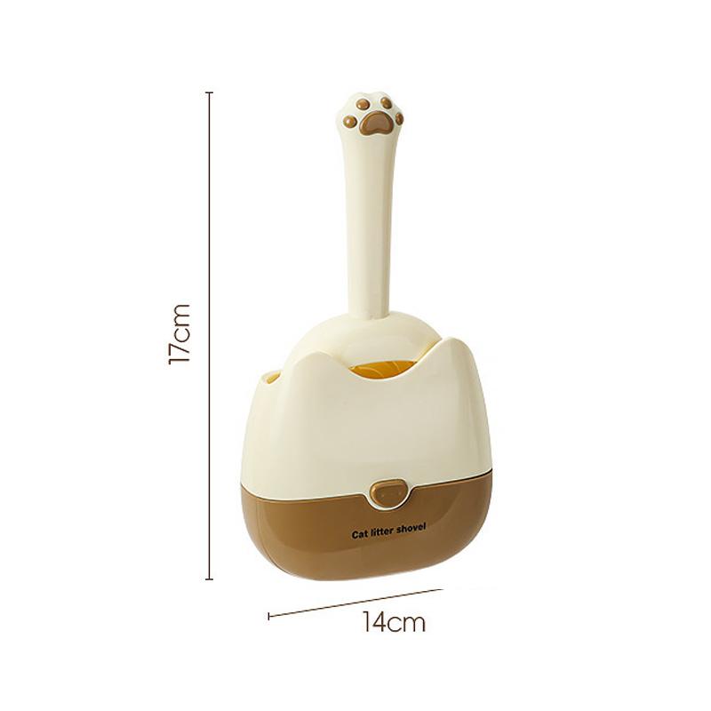 

Wall Mounted Cat Litter Scoop Fine Mesh Double Size Gap Sifter Plastic Poop Cleaner Tool for Pet Waste Management Home Use Bathroom Organization