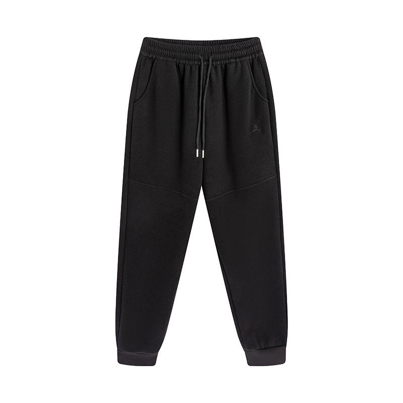 

Жіночі повсякденні потовщені спортивні штани з флісовою підкладкою, осінь, зима, високоякісні теплі довгі спортивні штани вільного крою. S чорний