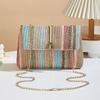 Ethnic Style Woven Crossbody Bag Portable Clutch Bag Artistic Mobile Phone Pouch  Girls