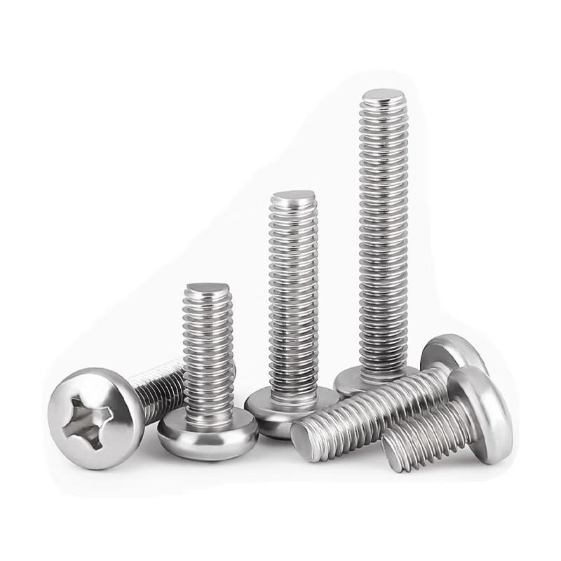 304 Stainless Steel M4 Round Head Cross Recess Screws