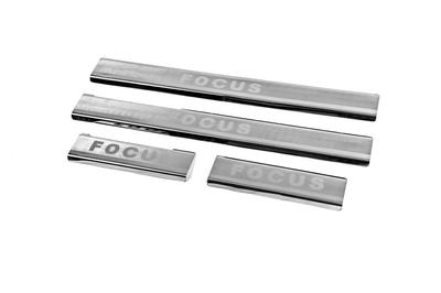 Door Sills Carmos V2 (4 Pcs, Stainless Steel) for Ford Focus I 1998-2005