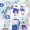 Journal GO 3x200cm Graffiti Cat Masking Tape Stickers for Scrapbooking Adhesive DIY Decorative Cute Tape for Collage Journaling