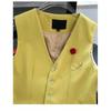 Chic V-neck Single-breasted Vest for Women, Fashionable and Slimming Summer Jacket