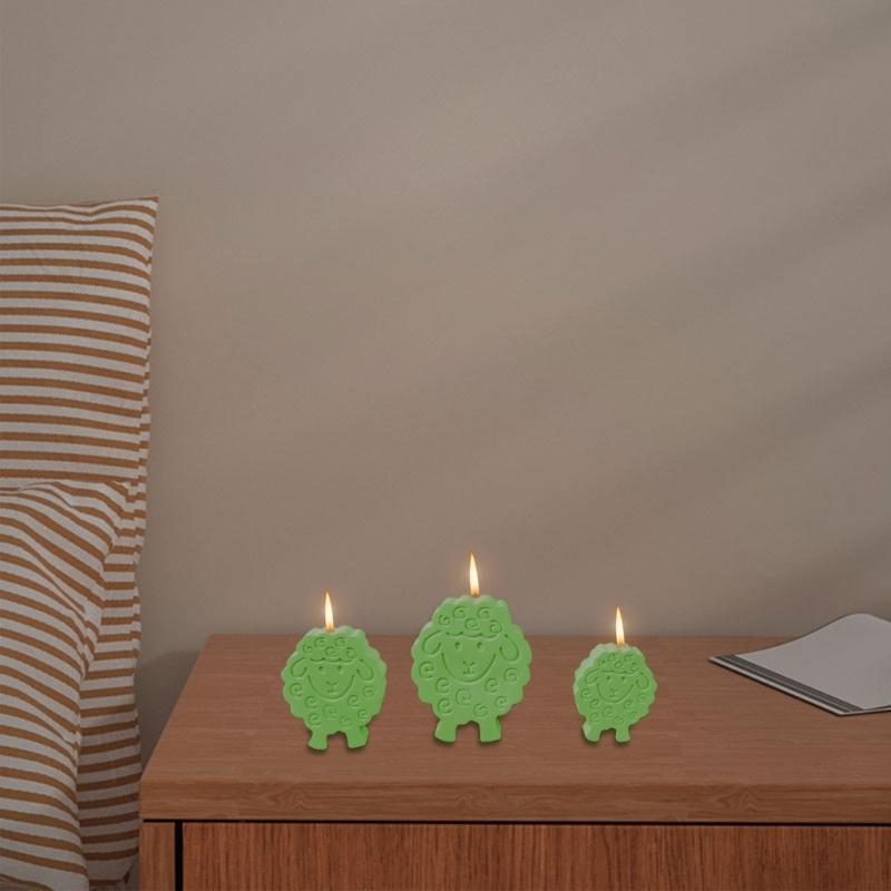 Sheep Animal Silicone Molds for Candle Soap Candy Chocolate Molds Cement Gypsum Silicone Molds for Home Decoration