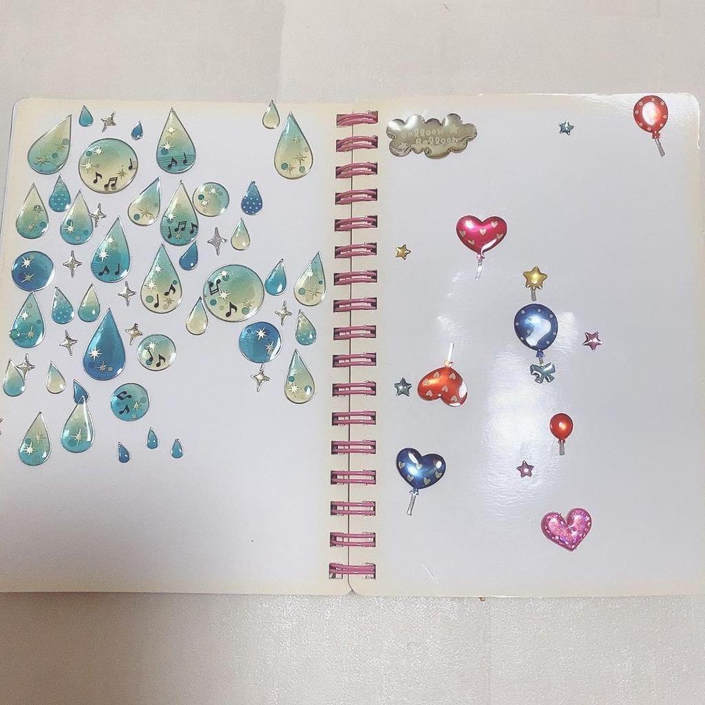 Used Sticker Book Heisei Retro Plump Glitter Shakashaka Transparent Doumori Lolita
