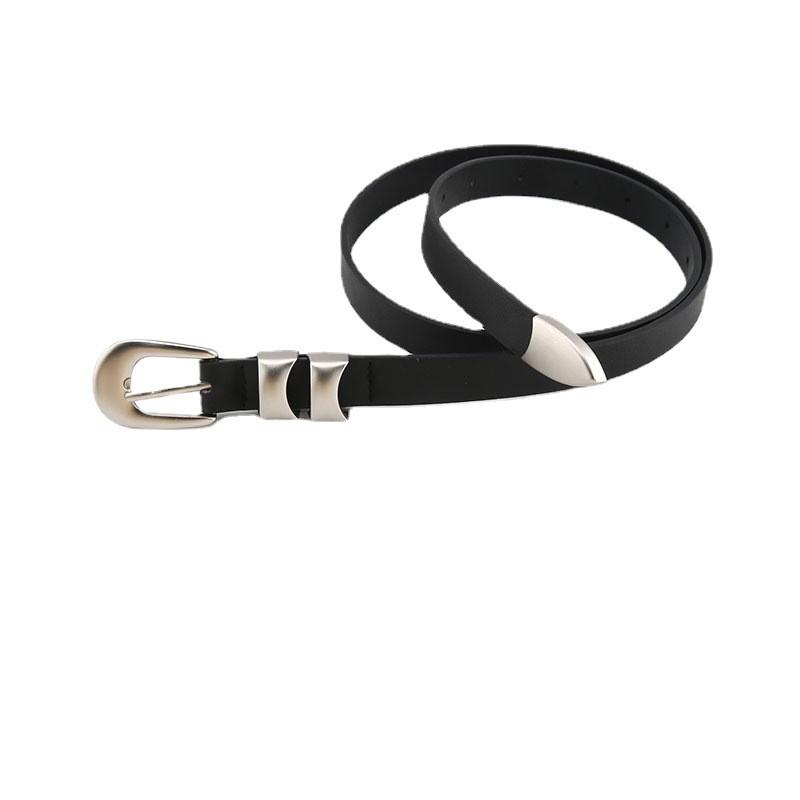 Pu Style Simple Leather Womens Waist Belt Metal Pin Buckle Accessories Clothing