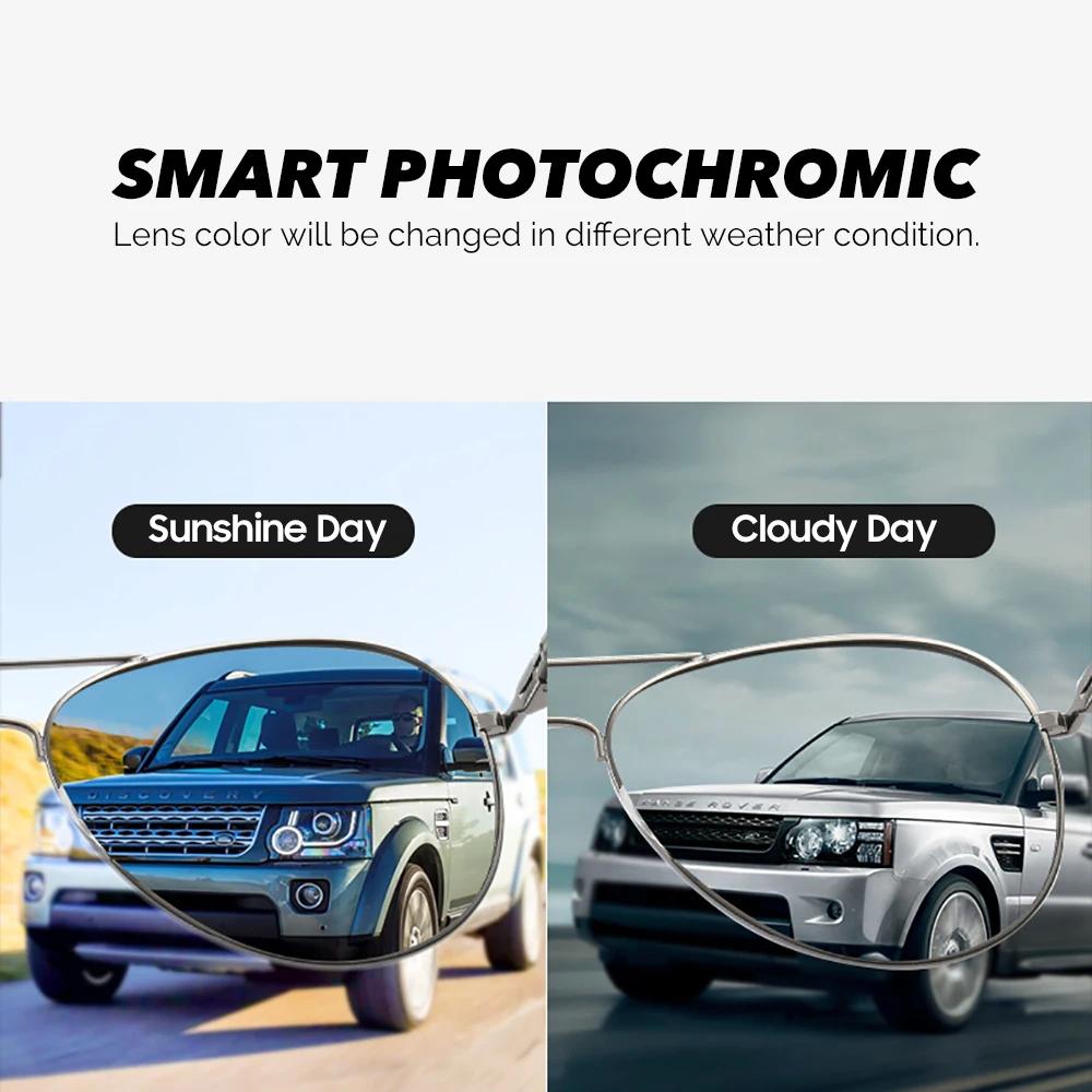 VIVIBEE Klasický design Čtvercové Polarizované Pánské Řidičské Sluneční Brýle Fotochromatické Polární Sluneční Brýle 2025 Trendy Vysoce Kvalitní Odstíny