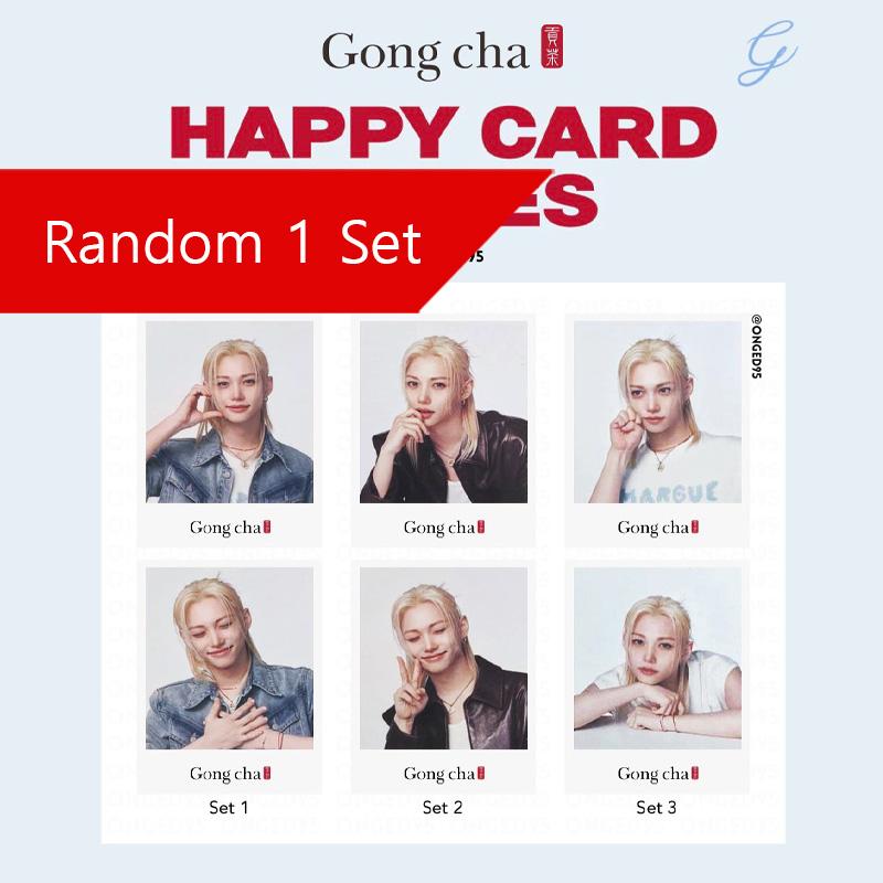 [ПРЕДЗАКАЗ] Феликс (Бродячие дети) - Gong cha СЕРИЯ СЧАСТЛИВЫХ КАРТ Случайный набор фотокарточек Random 1Set