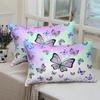 Beautiful Butterfly Pattern Mattress Three-Piece Digital Printing Mattress Bedding Set Adult Children