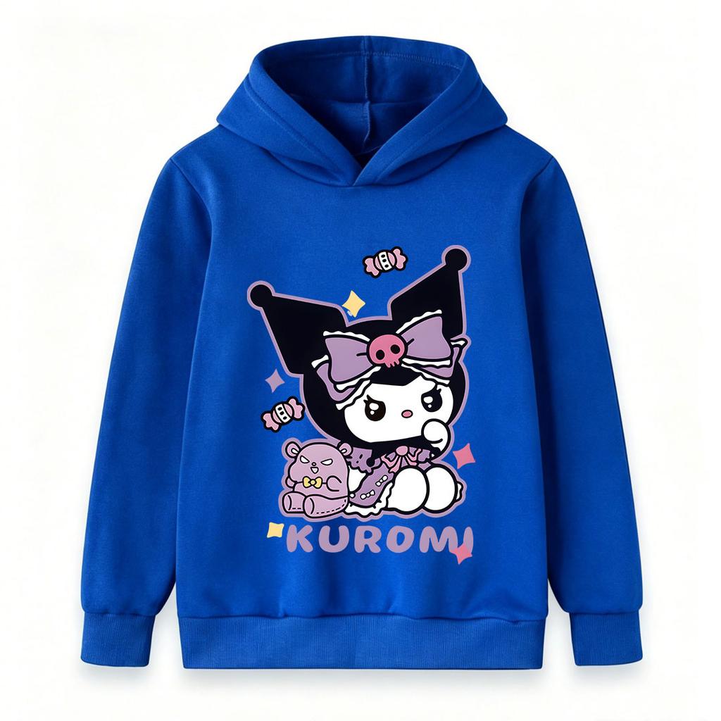 Kids Boys Girls Cartoon Printed Pullover Hoodie, Sweet Cute Candy Star Bear Pattern Casual Long Sleeve Hooded Sweatshirt For Children Daily X