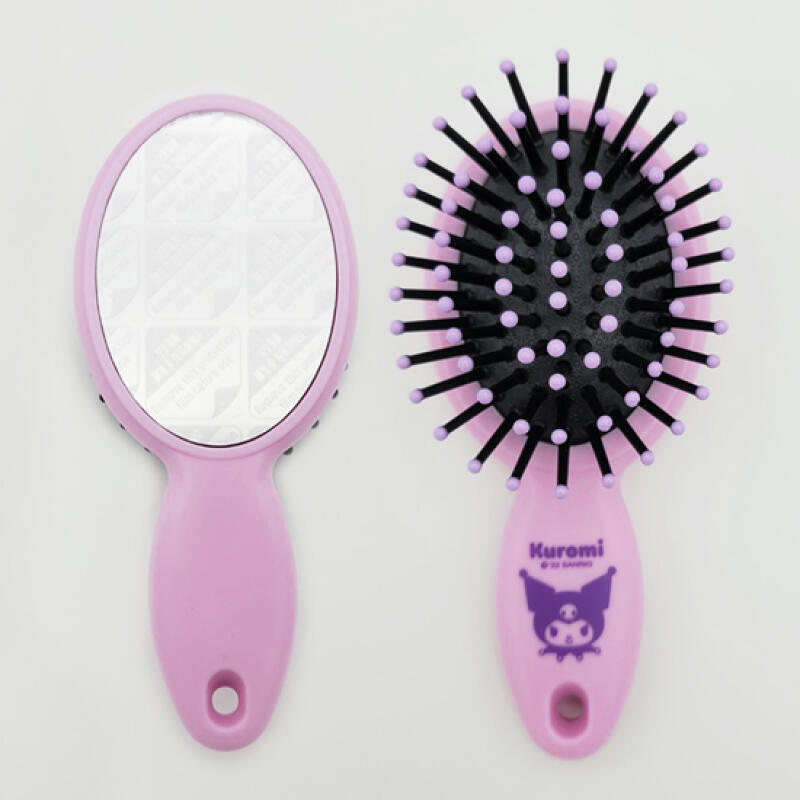 Sanrio Kuromi Oval Mirror Cushion Brush