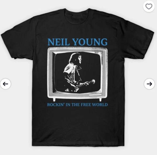 classic neil young fanwork T-shirt S