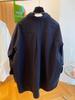 2026 Korean Artistic Solid Color Irregular Loose Plus Size Long Sleeve Shirt for Women