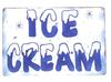 Eiscreme Metallblechschild Vintage Schild Geschäftsschild Retro Schild in inAluminium