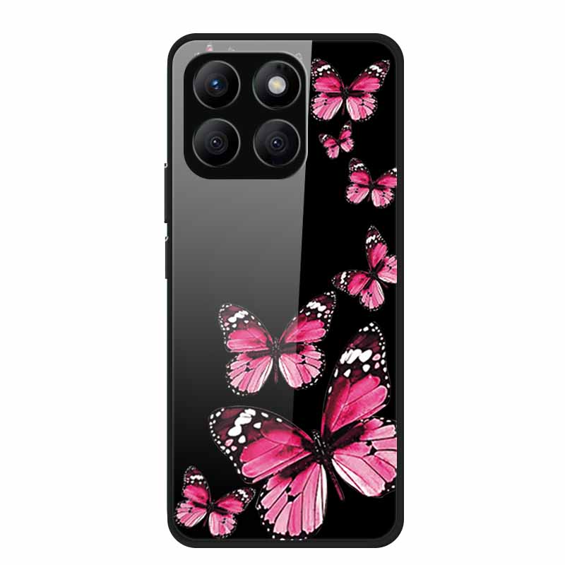 For Honor X8c Case X8 c X 8c Tempered Glass Hard Back Cover Phone Case For Honor X8c 4G Case HonorX8c X 8 c Capa Soft TPU Bumper