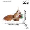 Love of the Port Cross-border Foam Squirrel Desktop Ornament: Creative Christmas Squirrel Pendant Decoration