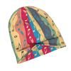 ZLIENSZUS Modern Adult Beanie Hat with Colorful Music Note Stripes - Flat Print Musical Note Suitable for Streetwear, Casual Outfits, Music-Themed Out