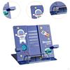 Book Stand with Page Clips Decor Tabletop Rack for Recipes Textbooks Kitchen