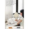 HKYC Transparent Book Stand with 13 Adjustable Height Portable Cookbook Holder Reading Bookstand for Laptop Tablet Macbook iPad