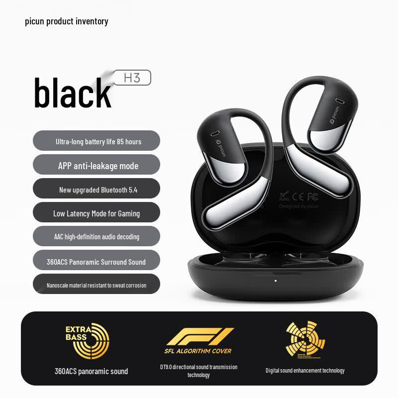 Picun H3 Wireless Bluetooth Gaming Headphones with Mic