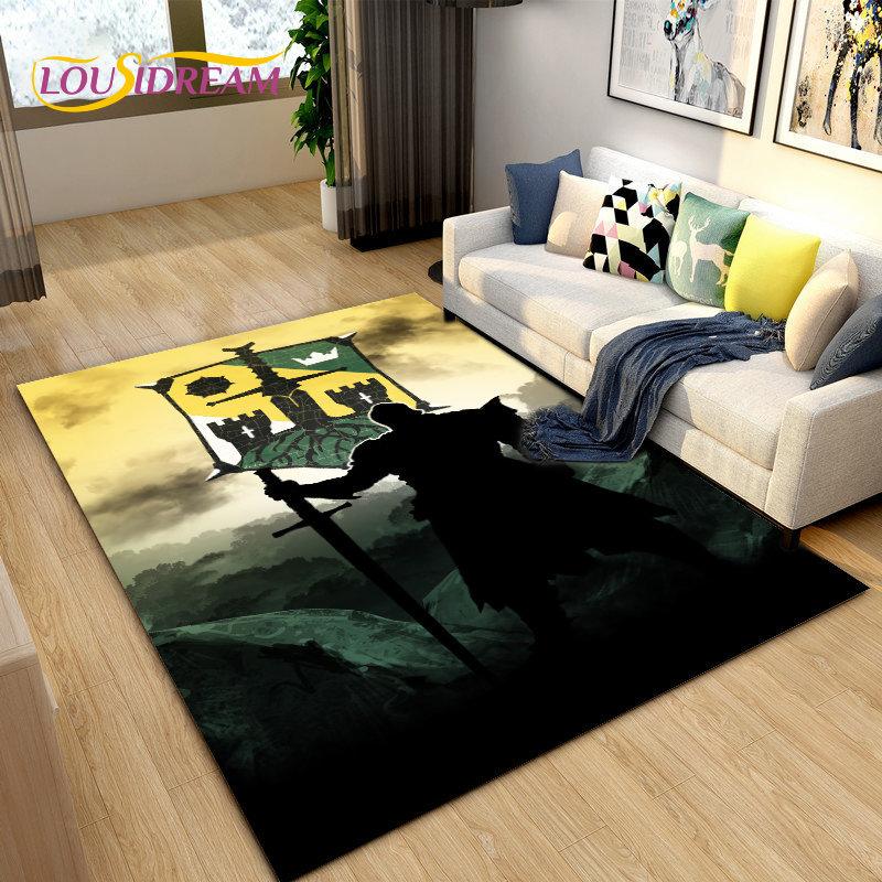 Vikings Nordic Mythology Odin Area Rug,Carpet Rug for Living Room Bedroom Sofa Doormat Decoration,Kids Play Non-slip Floor Mat